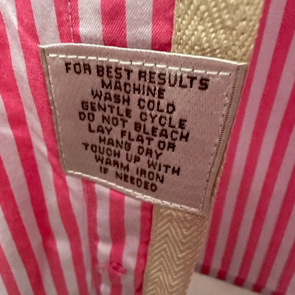 Peter Millar Seaside Finish Shirt Mens XL Pink White Striped Button Down Preppy - Picture 3 of 5